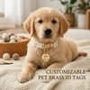 Snuggle Snout™ Signature Deep-Engraved Pet ID Tag - Solid Brass & Copper - Double-Sided Lifetime Durability
