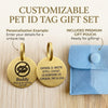 Personalized Deep Engraved Pet ID Tag | Double-Sided Copper & Brass Nameplate