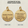 Snuggle Snout™ Signature Deep-Engraved Pet ID Tag - Solid Brass & Copper - Double-Sided Lifetime Durability
