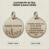 Snuggle Snout™ Signature Deep-Engraved Pet ID Tag - Solid Brass & Copper - Double-Sided Lifetime Durability